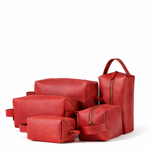 Hot Sale Custom Logo Zipper Leather <b>Wash</b> <b>Bag</b> <b>for</b> <b>Travel</b> <b>Bag</b> High Quality Waterproof Eco-Friendly <b>for</b> Men - Product Image 4