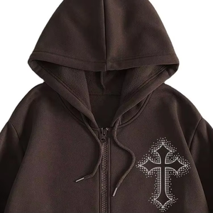 Sudaderas con Logotipo y Diseño Personalizados para Hombre, Sudaderas Básicas Transpirables con Pedrería, Hechas en Pakistán - Product Image 6