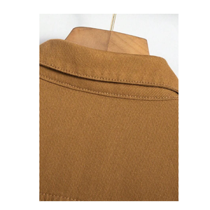 Veste en jean rétro style américain décontracté à manches longues pour hommes Veste en jean solide - Product Image 4