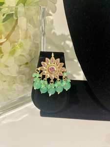 Latest Arrival Luxury <b>Stainless</b> <b>Steel</b> Necklace Earrings Headpiece Sets Most Selling Indian Bridal Wedding for Women for Parties - Product Image 3