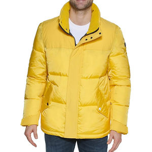 Veste matelassée d'hiver personnalisée de haute qualité pour hommes à col montant avec capuche Design à bulles imperméable et respirant pour l'extérieur - Product Image 5