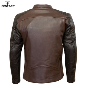 Chaqueta de cuero de moto deportiva para hombre recién llegada diseño de color sólido en lienzo hecho en Pakistán nuevo estilo - Product Image 2
