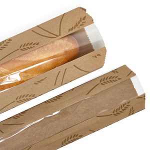 ถุงเก็บขนมปังแบบมีหน้าต่างคราฟท์เพื่อการมองเห็นที่สะดวก - Product Image 4