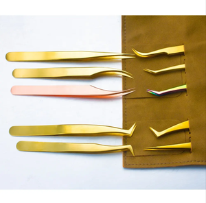 Meilleure qualité en gros noir faux cils en acier inoxydable pince à épiler à sourcils avec Volume et fibres conseils beauté aide - Product Image 5