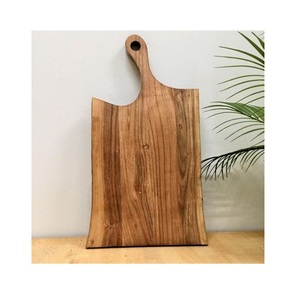 Tabla de cortar de madera maciza de nogal macizo de calidad superior, tabla de cortar de madera gruesa personalizada, tabla de servir - Product Image 2