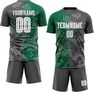 ชุดกีฬาฟุตบอลสำหรับผู้ชายเสื้อเจอร์ซีย์ฟุตบอลเยาวชนออกแบบได้ตามต้องการพร้อมโลโก้และตัวเลข - Product Image 4