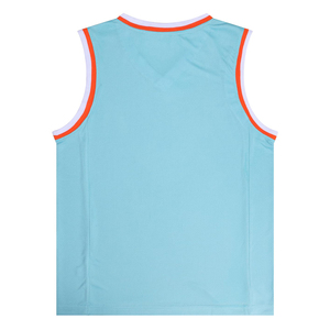 Camiseta de Baloncesto Ligera para la Liga de Verano, Tejido Suave al Tacto, Abertura Amplia en los Brazos, Máximo Movimiento, Alta Visibilidad, Estilo Deportivo - Product Image 1