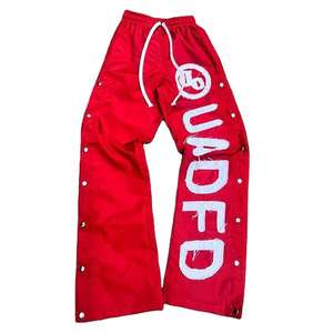 Pantalones Deportivos de Felpa de Lujo Personalizados, Cintura Media, Estilo Urbano, Acampanados, Cierre con Cordón, Estampados, Joggers Acampanados - Product Image 2