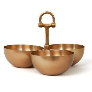 Ensemble de 2 bols de service en métal de conception pure faite à la main avec une qualité et des matériaux supplémentaires à un prix très bas - Product Image 4