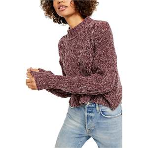 Cardigan in Mohair Viola a Maniche Lunghe da Donna Free People, Taglia X-Large, Traspirante per l'Autunno, per Signore e Ragazze - Product Image 1