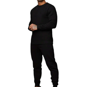 Ensemble de survêtement professionnel pour homme en deux pièces, taille plus, pour l'hiver, en molleton technique pour la salle de sport, l'entraînement, le jogging - Product Image 1