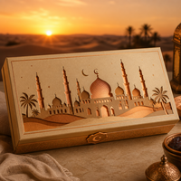 Boîte cadeau de luxe pour Ramadan et Pâques, 14 tiroirs, emballage en carton, boîte personnalisée pour chocolats, dattes, cosmétiques