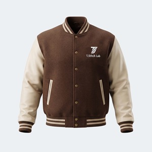 Service OEM, veste varsity pour homme de haute qualité, respirante, pour l'hiver, coupe classique, séchage rapide, logo brodé personnalisé, couleurs unies - Product Image 3