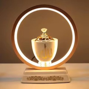 Brûleur d'encens portable en bois de santal, écologique, aromathérapie, avec des accents arabes de qualité supérieure, forme de conception personnalisée - Product Image 5