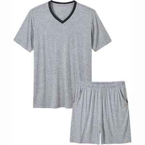 Conjunto de ropa deportiva informal de verano para hombre de secado rápido con manga corta y pantalones cortos estampados para hombre y conjunto de camisa - Product Image 1