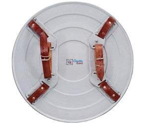 Décoration murale moderne en acier inoxydable de qualité supérieure Bouclier de forme ronde Décoration de Noël Article cadeau avec prix de gros - Product Image 5