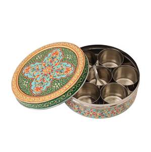 Boîte à épices en bois antique faite à la main armoires de cuisine poudre de stockage d'épices et d'herbes pour la maison et le restaurant accessoires de cuisine - Product Image 6