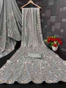 Ropa de fiesta Premium Colección de Sari bordada Georgette elegante disponible a precio mayorista para ropa de boda y fiesta - Product Image 2