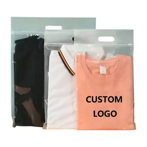 Plastic Kleding Plastic Ritssluiting Zak Plastic Doorzichtige Zip Lock Bags Custom Frosted Rits Tassen Voor T Shirts Pouch Vietnam