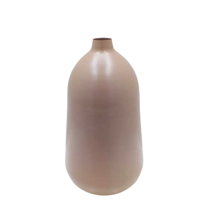 Vase à fleurs en forme de cylindre en fer moderne Vase à fleurs de couleur biscuit pour mariage et décoration de table Vases en métal - Product Image 1