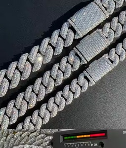 Nuevo diseño Hip Hop Unique 10K/ 14K / 18K Round Lab Grown Diamond Cadena cubana Joyería para hombres - Product Image 5