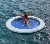 Hamac flottant gonflable portable personnalisé - Détente ultime pour la piscine et le lac