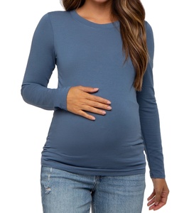 Nouveaux T-shirts de maternité 2026 au design optimal pour femmes, respirants, prix de gros, vêtements d'allaitement personnalisés - Product Image 1