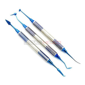 Ensemble de spatules de remplissage en résine composite dentaire en titane 6 pièces Kit d'outils de restauration chirurgicale pour cliniques dentaires dentistes soins bucco-dentaires - Product Image 6