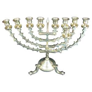 Portavelas de aluminio Menorah para restaurante, boda, hogar, centros de mesa, artículo decorativo, menorah multicolor - Product Image 1