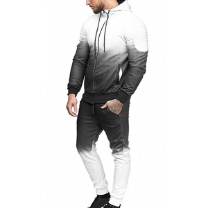 Comfortable Hooded Casual <b>Mens</b> Winter Sports Tracksuit Set Solid 100% Cotton <b>Fleece</b> Breathable Fabric Gym Training Daily - Product Image 2