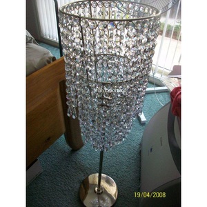 Elegancia cristal colgante plata candelabro Mesa bodas fiestas decorativo centro de mesa candelabro hecho a mano - Product Image 6