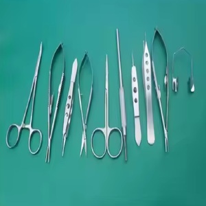 Tijeras oftálmicas básicas para Microcirugía Ocular, 10 Uds., instrumentos quirúrgicos alemanes de acero inoxidable, calidad superior, certificado CE - Product Image 1
