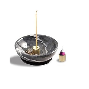 Porte-bâtonnets d'encens en marbre de haute qualité conception de forme de bol pour la méditation de parfum de maison-pour diffuseur d'aromathérapie décor à la maison - Product Image 4