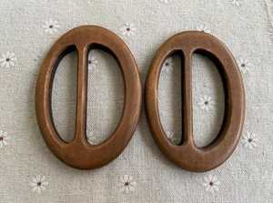 Hebilla de cinturón ajustable redonda de resina de colores surtidos tamaño personalizado para ropa y bolsos uso logotipo impreso - Product Image 3