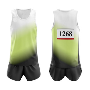 Contrast Color Quick Dry 2024 New Arrival Cheap Price <b>Track</b> & Field Uniform Wholesale Manufacturer Running Training Field Sets - Product Image 1