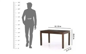 COLLECTION MALAISIENNE ENSEMBLE À MANGER EN BOIS 1 + 4 - Product Image 5