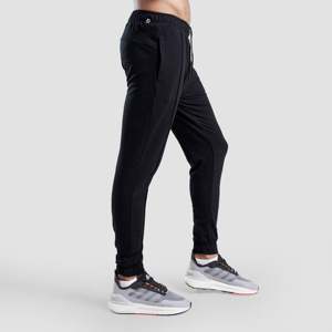 Pantalon GA Cartel tendance 100% coton élasthanne noir avec fermetures éclair et motifs décoratifs, tailles XL et 6XL pour l'hiver et l'été - Product Image 3