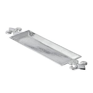 Plateau de service en forme de Rectangle avec poignées, vaisselle de forme longue, plateau de service en verre à vin pour hôtels et mariages - Product Image 1