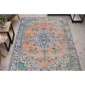 Tapis à motif floral : design marocain, adapté aux animaux domestiques, à suspendre au mur, avec tapis à poils doux - Product Image 1