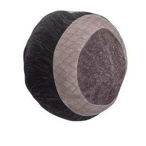 Meilleure vente au Bangladesh : Perruque toupet en cheveux naturels gris, ondulés, doux, mono, prothèse capillaire, cheveux indiens, imperméable, style vague profonde lâche - Product Image 2
