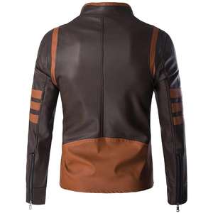 Veste en cuir de mouton naturel de qualité supérieure 2026, personnalisée par le fabricant OEM, pour homme, à col montant, fine, pour le printemps - Product Image 2