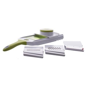 Cortador de Verduras Multiusos Blanco y Verde TF1007, Herramienta para Frutas y Verduras - Product Image 3