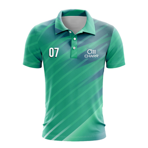 OEM personalizado de poliéster de algodón de los hombres de golf para Polo uniforme transpirable con patrón sólido de impresión personalizada y logotipo bordado - Product Image 2