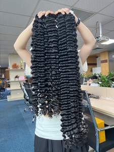 Deep Wave 3 Lace Frontal Remy Extensions de cheveux Trame unique Cuticule alignée Cheveux bruts vietnamiens de qualité Vagues profondes Paquets de cheveux - Product Image 4