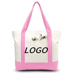 Sac fourre-tout en toile de coton rayé personnalisé de qualité supérieure Créez votre propre sac à provisions réutilisable à usage quotidien avec logo personnalisé - Product Image 1