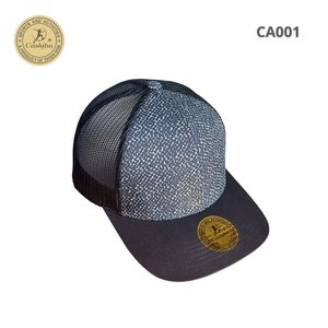 Casquette de camionneur en maille unisexe, tendance, réglable, à fermeture à pression, imperméable, 6 panneaux, pour l'aventure en plein air, respirante, toutes saisons - Product Image 1