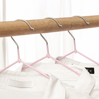 Cintre à vêtements simple et sans couture pour la maison, en métal, pour adulte, 40 g, antidérapant, avec rainure, cintre en plastique trempé