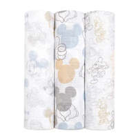 Ensemble de couvertures pour bébé en coton biologique 100% tricoté léger et doux, imprimé animal moderne, 40 fils, unisexe, vente en gros pour la maison