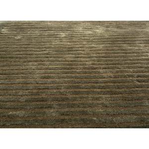 Caliedo Green Hand Tufted Wool & Viscose <b>Rug</b> 10mm <b>Thick</b> Rectangular Abstract & Striped Pattern for Home & Hallway TNQ-1537 - Product Image 3