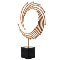 Sculpture en forme de coeur en aluminium antique Sculpture avec base en bois Décorations pour la maison Fabricant décoratif en gros Exportateur